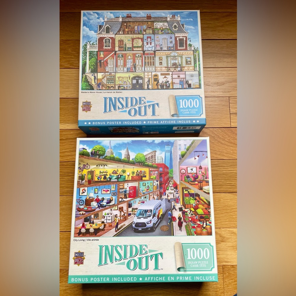 Inside Out Lot 2- 1000 Piece Puzzles!